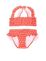 Bikini Hearts rosso e rosa