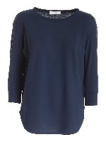 T-shirt loose fit blu