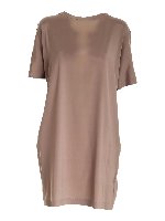 Abito in seta marrone