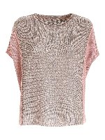 Maglia rosa con dettaglio lam