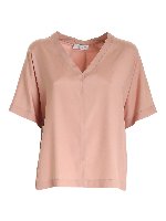 T-shirt boxy rosa antico
