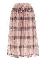 Gonna loose fit rosa e grigia