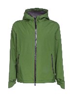 Giubbino verde con cappuccio