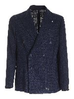 Giacca Darrel doppiopetto blu e nera