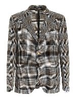 Giacca Principe di Galles nera e beige