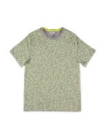 T-shirt con logo grigia e verde