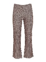 Pantalone marrone e bianco