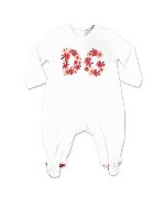 Set tutina e cappello bianco fiori