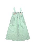 Salopette verde acqua applicazione farfalle