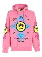 Felpa rosa con stampa multicolor