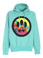 Felpa verde acqua com stampa multicolor