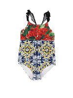 Costume intero stampa patchwork