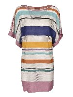 Copricostume in maglia multicolor