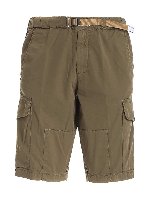 Bermuda verde militare con tasche