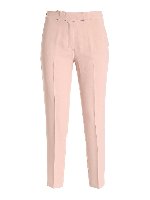 Pantalone in crepe rosa