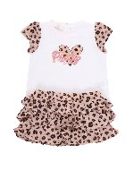 Completo Pretty in animalier e bianco