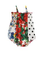 Pagliaccetto patchwork floreale