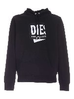 Felpa con cappuccio S-Girk nera