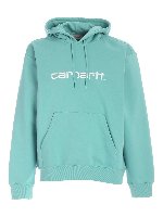 Felpa con cappuccio Carhartt verde acqua