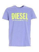 T-shirt T-Diego viola e verde