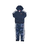 Completo in felpa blu camouflage