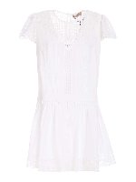 Abito bianco con pizzo