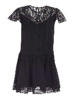 Abito nero con pizzo