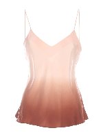 Top Signoret rosa e marrone