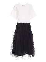 Abito Jersey bianco e nero