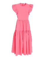 Abito con balze rosa