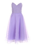 Abito midi color lavanda