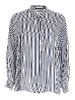 Camicia a righe blu e e bianca