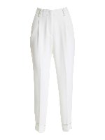 Pantalone bianco con micro perline