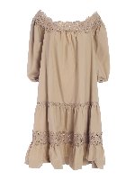 Abito Canyox con balze beige