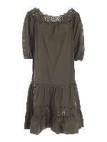 Abito Canyox con balze verde