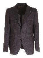 Abito monopetto marrone melange