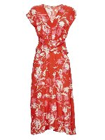 Vestito Saba stampa floreale rosso