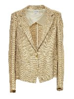 Giacca bottone singolo beige