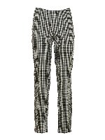Pantaloni a quadri neri