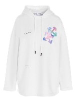 Felpa Watercolor Arrow bianca