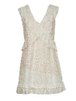 Vestito in pizzo floreale crema