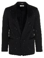 Blazer screziato nero