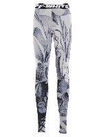 Leggings floreali grigi