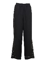 Pantalone Rumpled Pique Pajama nero