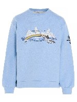 Felpa Rainbow Dolphin azzurra