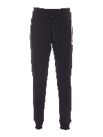Pantalone nero con logo olografico