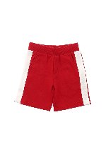 Bermuda in felpa rossa