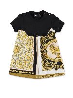 Abito nero e stampa Barocco