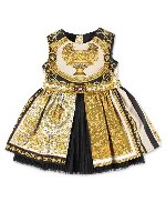 Abito stampa Barocco nero