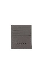 Portafoglio in pelle grigio scuro